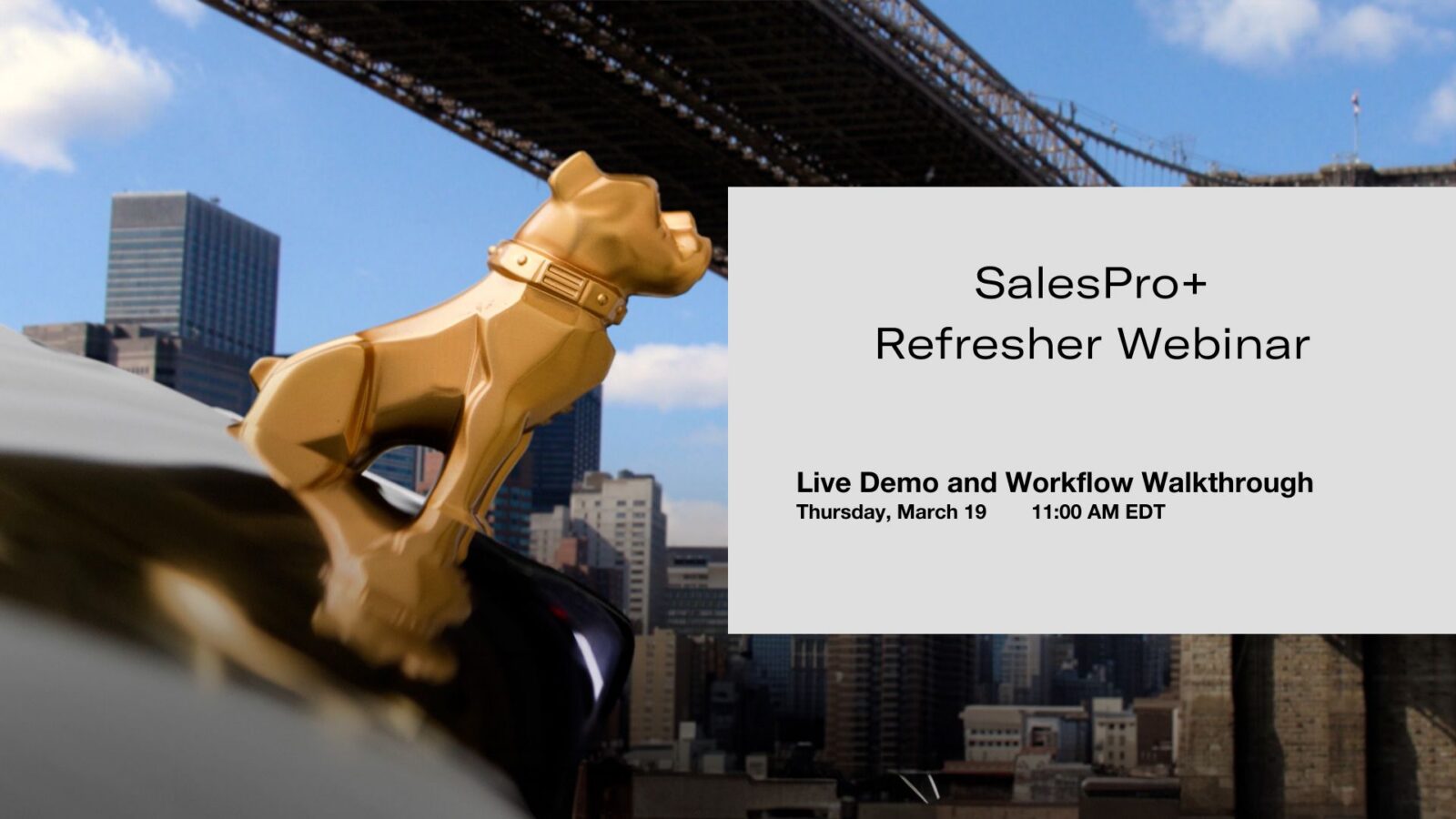 Sales Pro+ Refresher Webinar